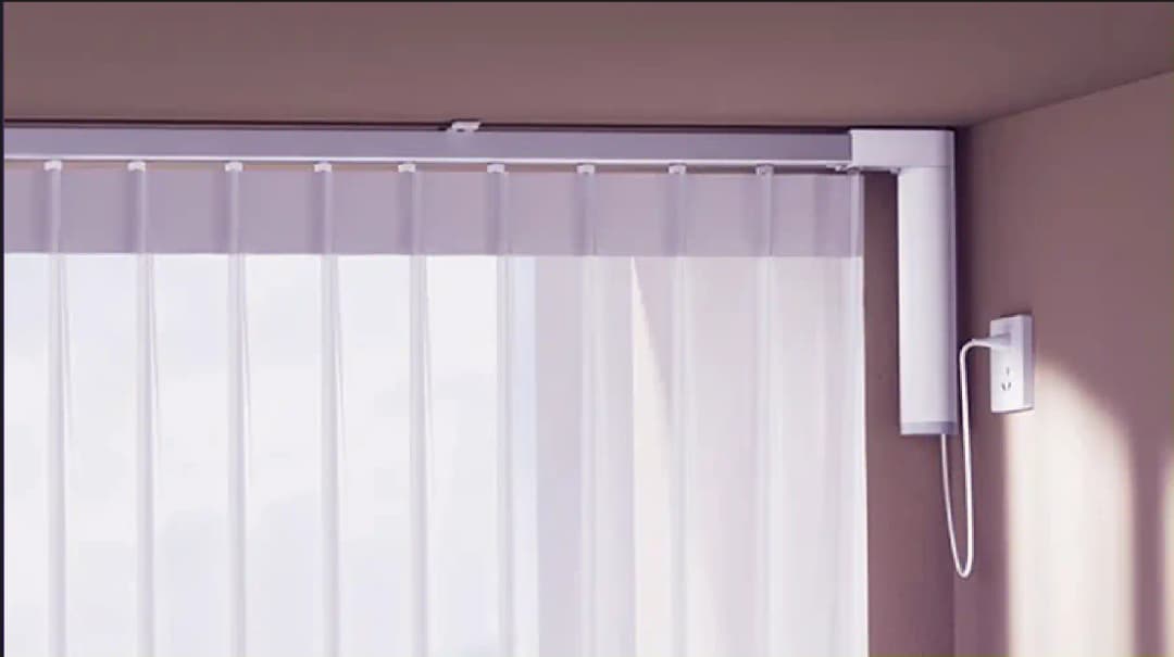 Motorized Curtain with Track