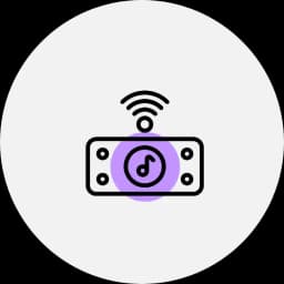 Stream music wirelessly