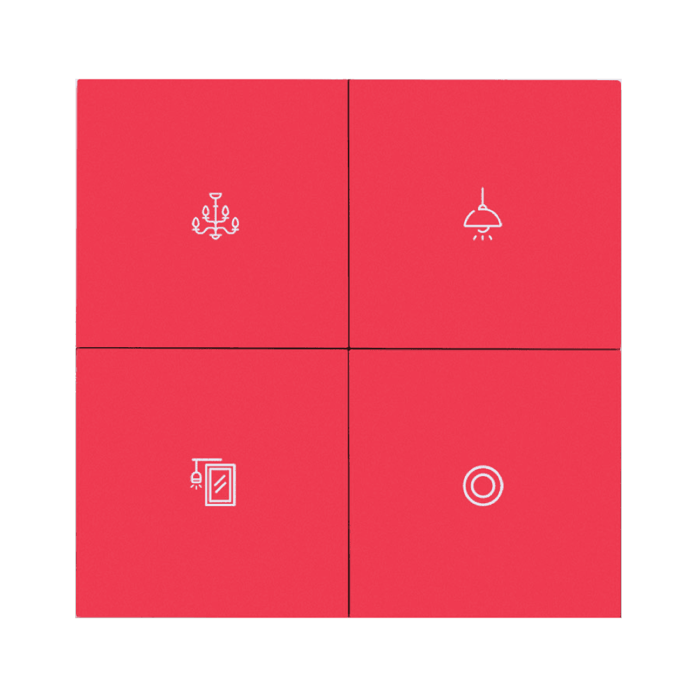 Smart Switch/ 4 gang aluminum switch (SW-A-4)