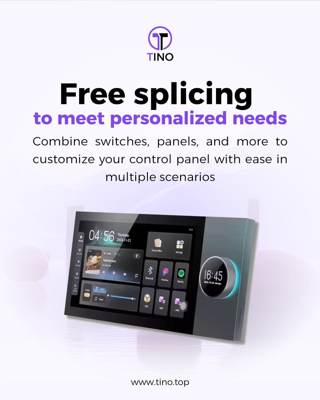 free splicing to meet personalized needs 